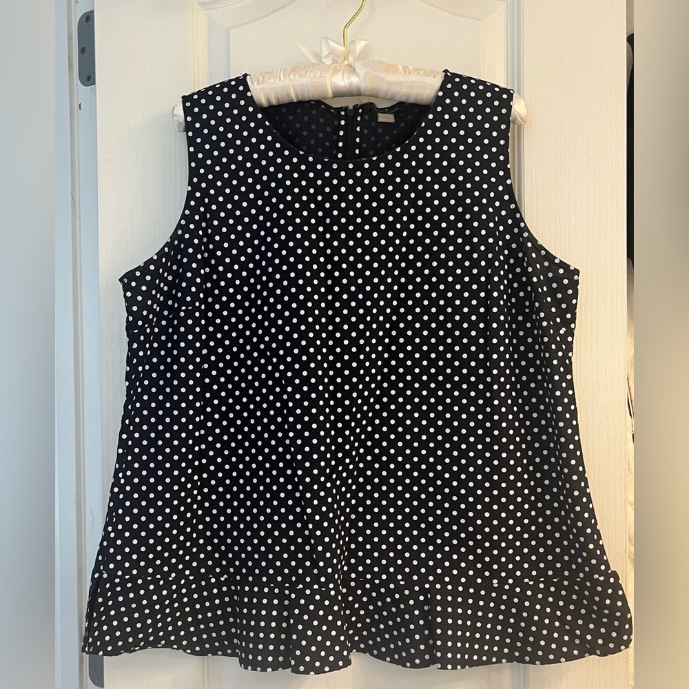 Tommy Hilfiger Polka Dot Sleeveless Top